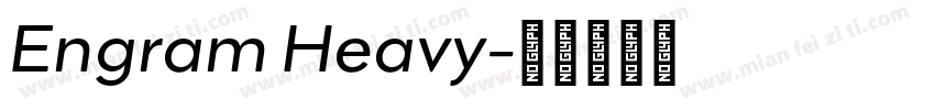 Engram Heavy字体转换